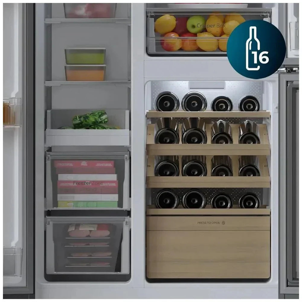 Frigorífico 3 Puertas con Vinoteca, No Frost y Compresor Inverter Plus de Cecotec