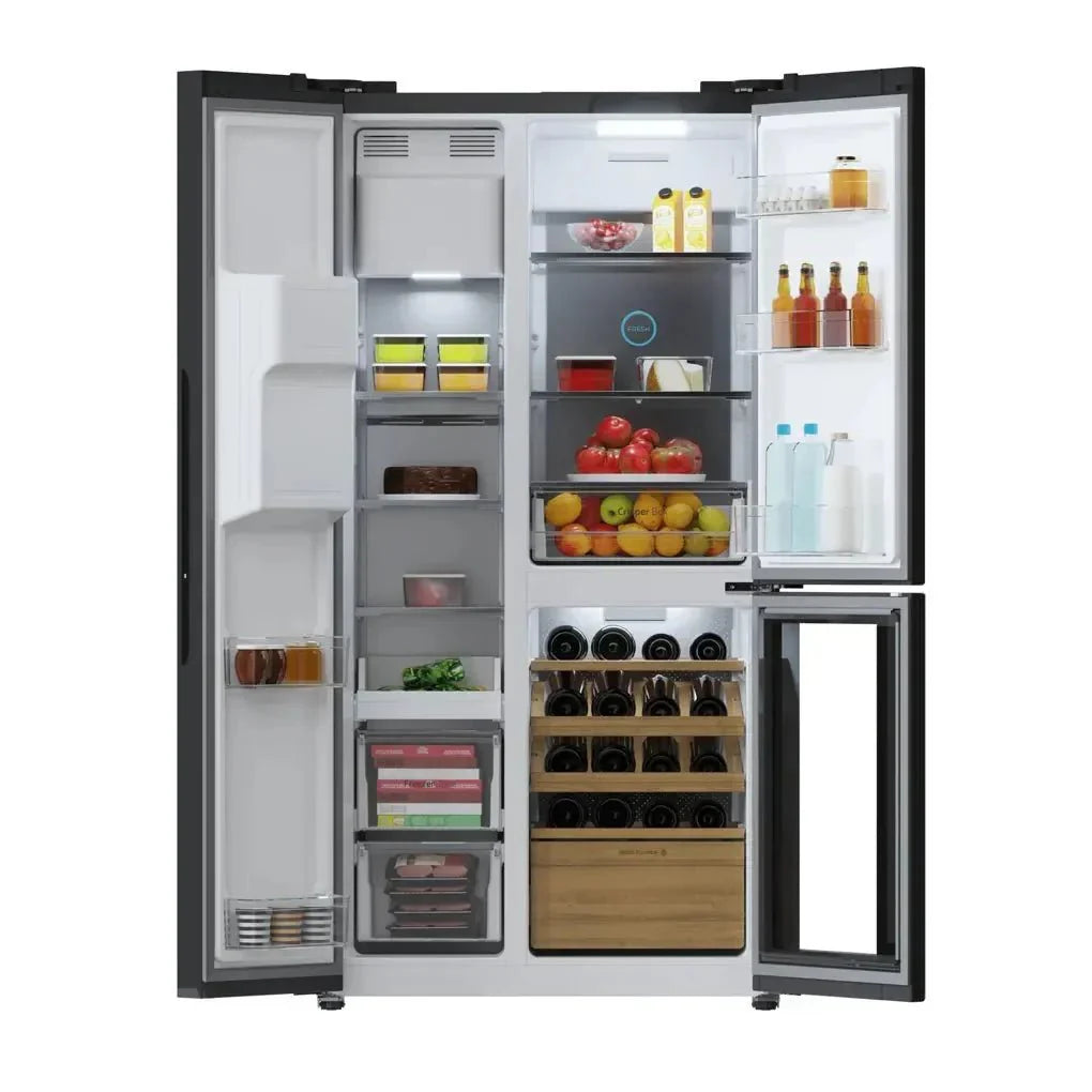 Frigorífico 3 Puertas con Vinoteca, Icemaker y Tecnología Avanzada de Conservación de Cecotec