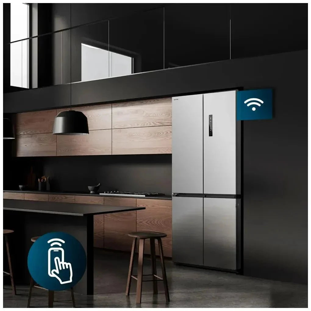 Frigorífico Americano Inoxidable 466L: Eficiencia, NoFrost y Tecnología Avanzada de Cecotec