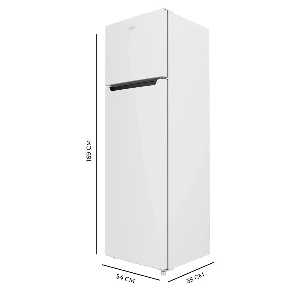 Frigorífico de Dos Puertas Blanco, 261L, Clase E, Fast Freezing y Puerta Reversible de Cecotec