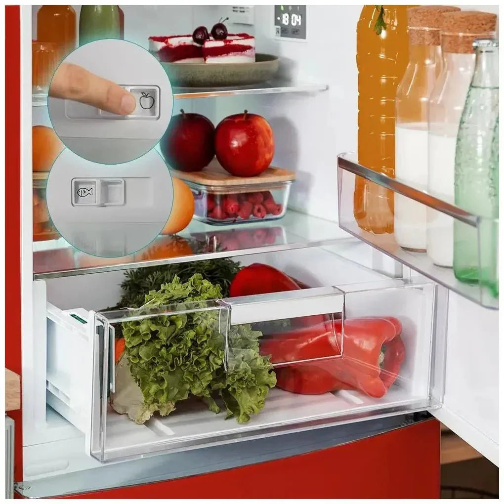 Frigorífico Retro Rojo 294L: Estilo Vintage y Eficiencia Total No Frost de Cecotec