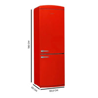 Frigorífico Retro Rojo 294L: Estilo Vintage y Eficiencia Total No Frost de Cecotec