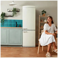 Frigorífico Retro Beige 294L: Estilo Vintage y Tecnología No Frost Eficiente de Cecotec