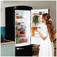 Frigorífico Retro Negro 294L No Frost, Multi Cooling y Modo Eco de Cecotec