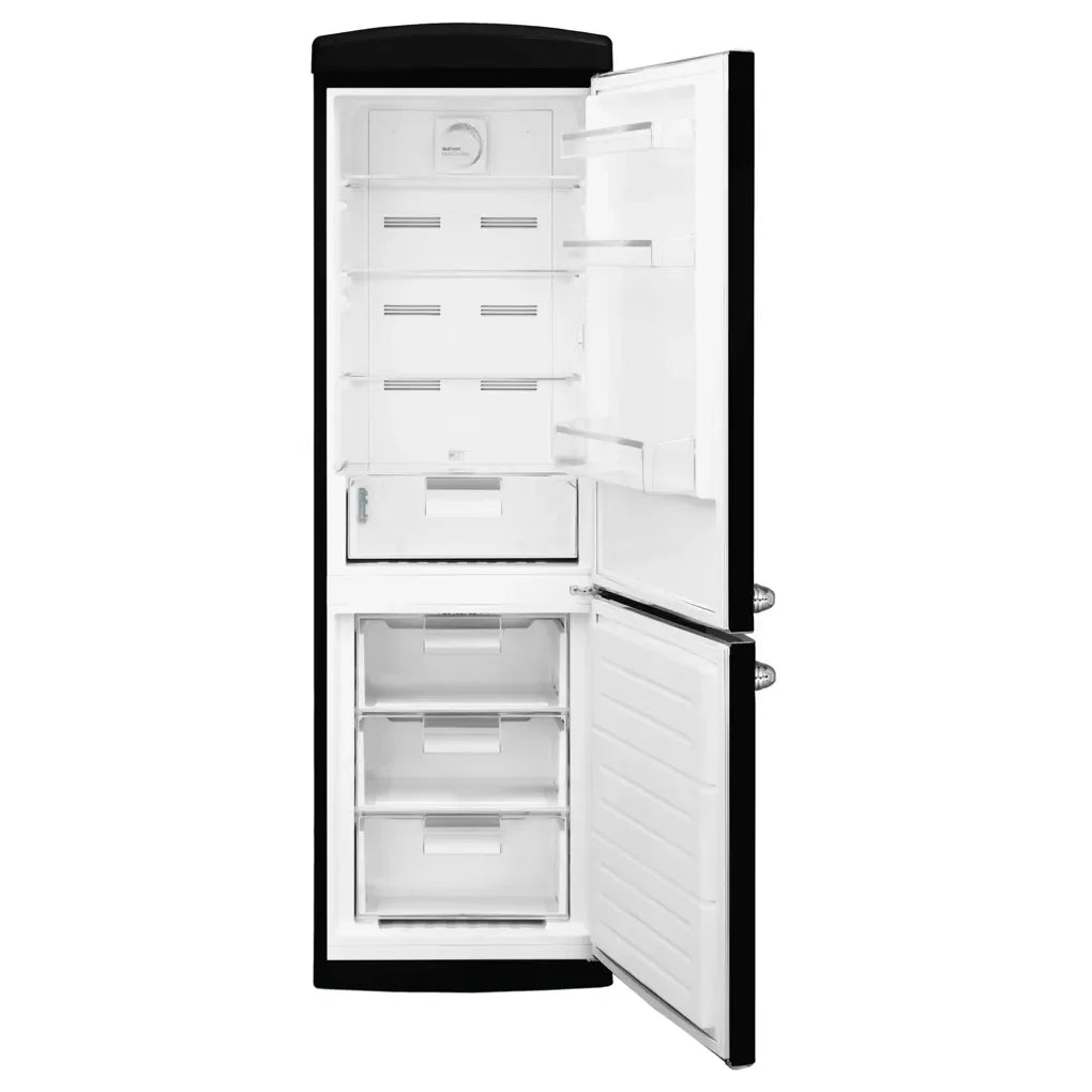 Frigorífico Retro Negro 294L No Frost, Multi Cooling y Modo Eco de Cecotec