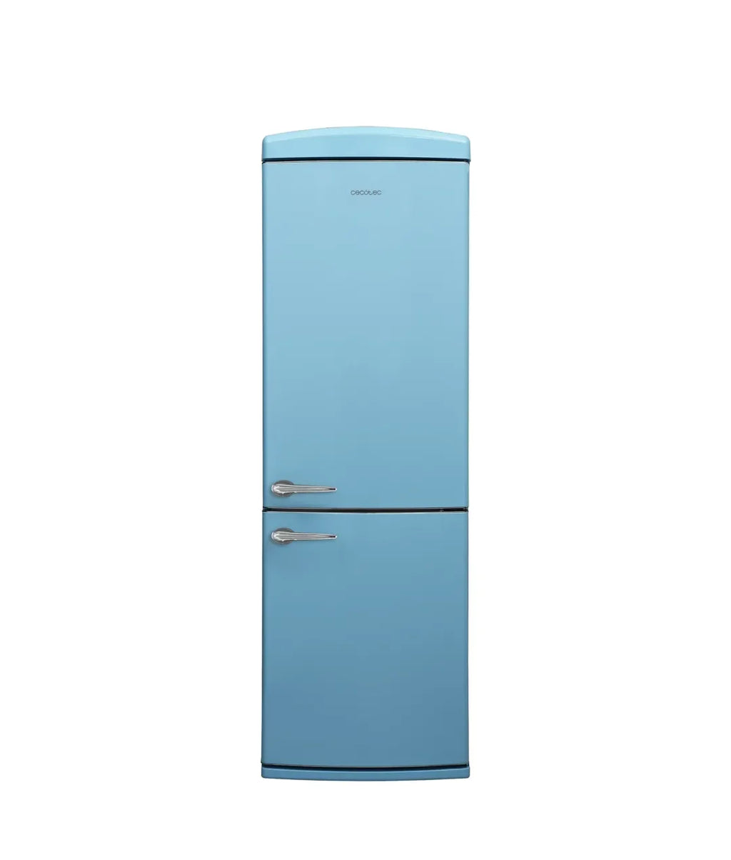 Frigorífico Retro Azul 294L: Estilo Vintage, No Frost, Eficiencia Energética E de Cecotec