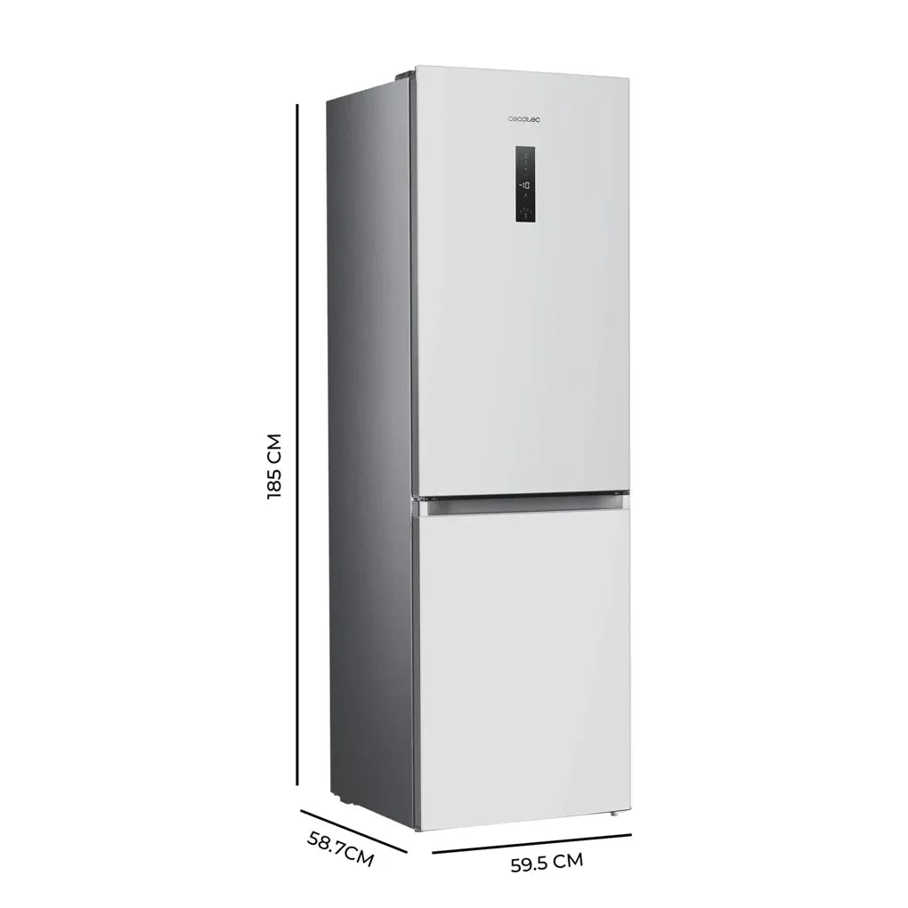 Frigorífico Combi Inox 290L: Eficiencia, No Frost y Tecnología Avanzada de Cecotec