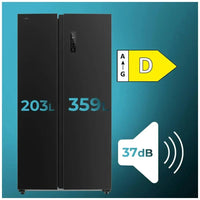 Frigorífico Americano Side by Side Inoxidable con Gran Capacidad y Ahorro Energético de Cecotec