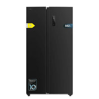 Frigorífico Americano Side by Side Inoxidable con Gran Capacidad y Ahorro Energético de Cecotec