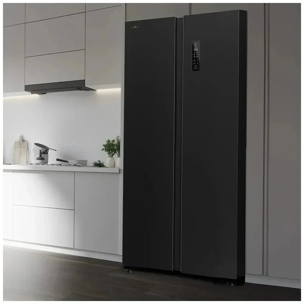 Frigorífico Americano Side by Side Inoxidable con Gran Capacidad y Ahorro Energético de Cecotec
