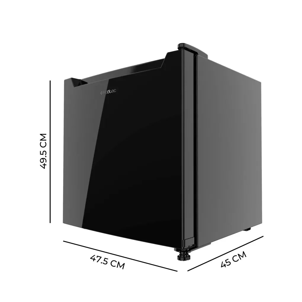 Mini Frigorífico Convertible en Congelador con Elegante Cristal Negro, 31L de Cecotec