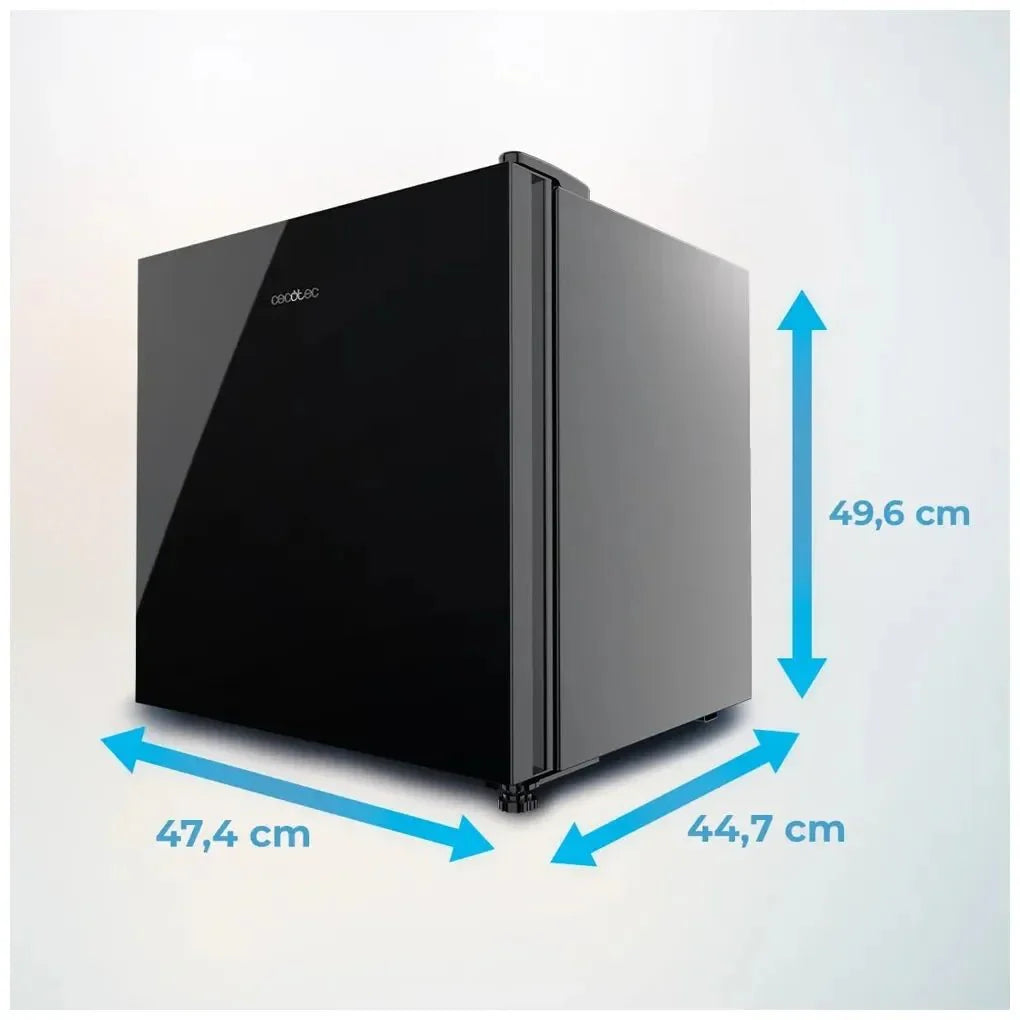 Mini Frigorífico Convertible en Congelador con Elegante Cristal Negro, 31L de Cecotec