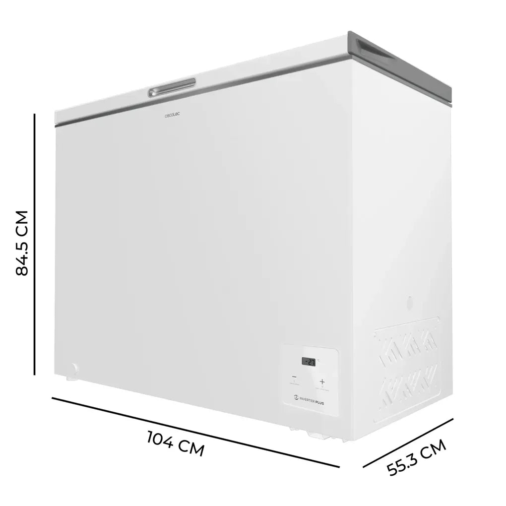 Congelador Horizontal 254L con Inverter Plus y Fast Freezing, Clase E de Cecotec