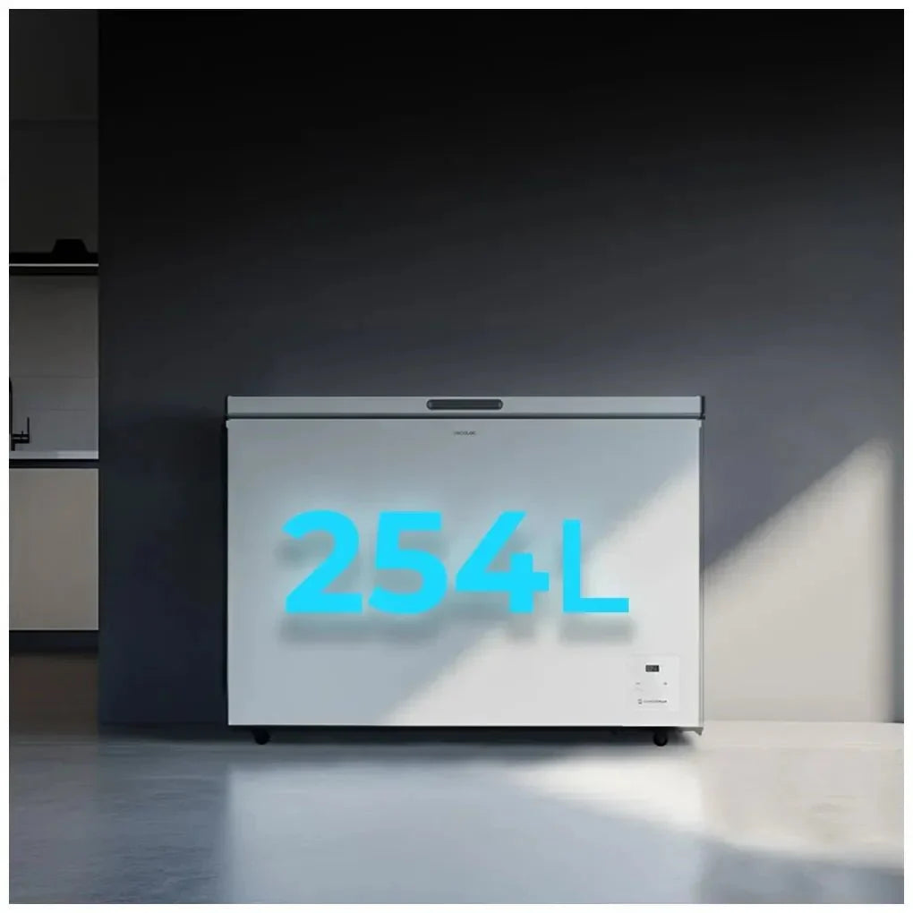 Congelador Horizontal 254L con Inverter Plus y Fast Freezing, Clase E de Cecotec