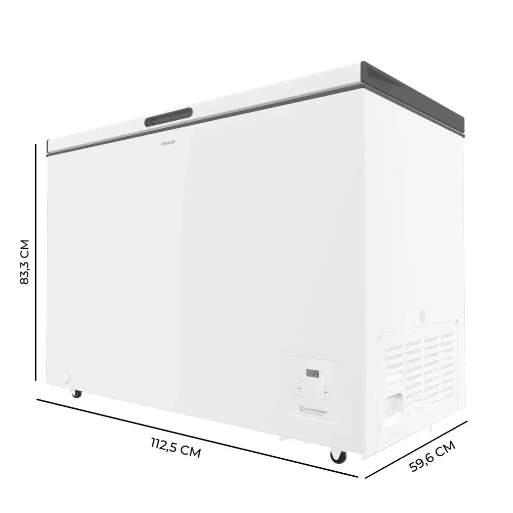 Congelador Horizontal 299L Blanco con Inverter Plus y Fast Freezing de Cecotec