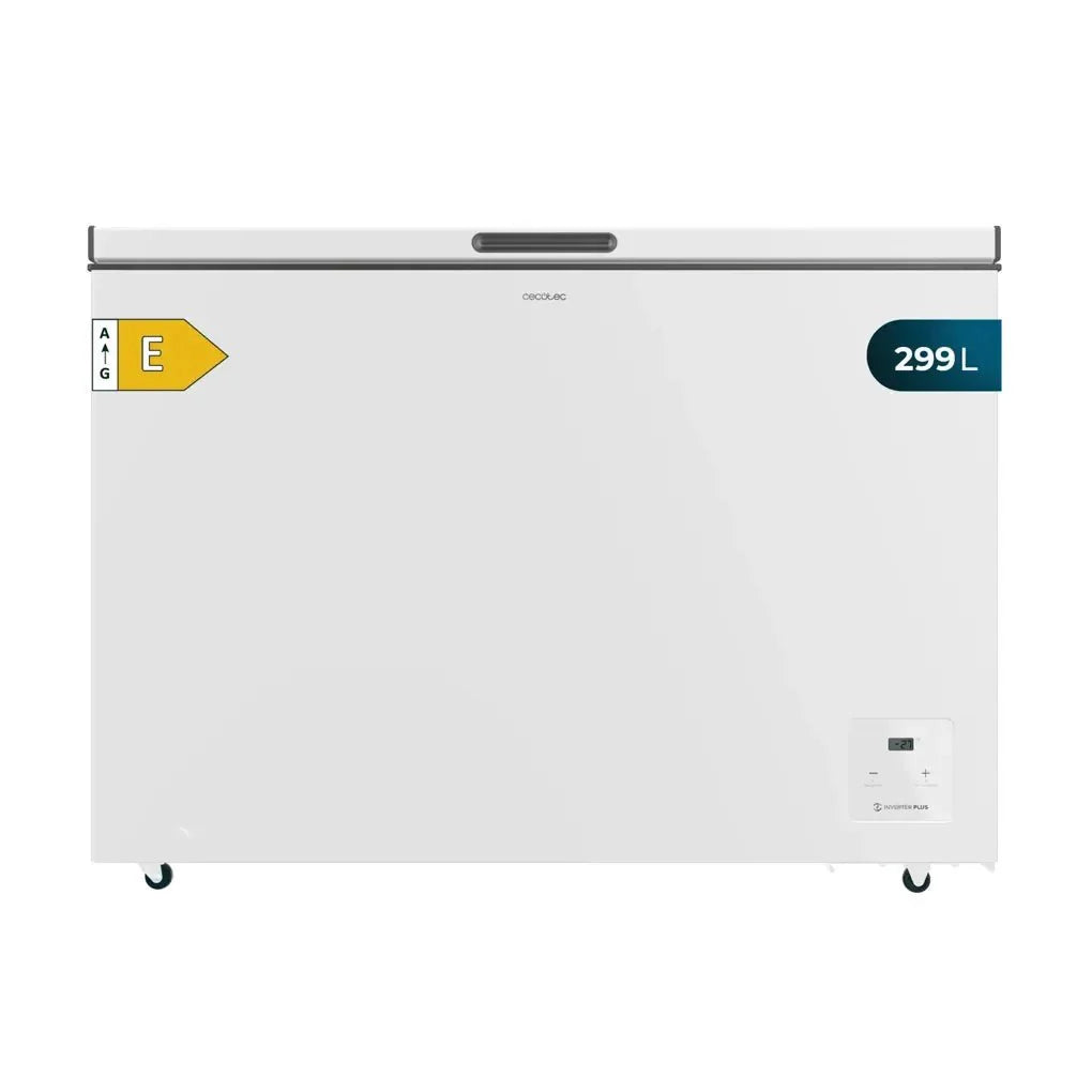 Congelador Horizontal 299L Blanco con Inverter Plus y Fast Freezing de Cecotec
