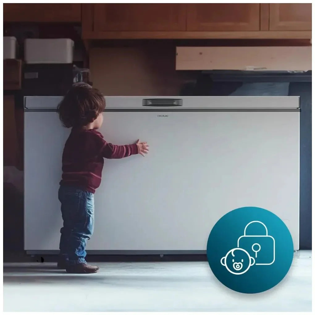 Congelador Horizontal 400L Blanco con Inverter Plus y Fast Freezing de Cecotec