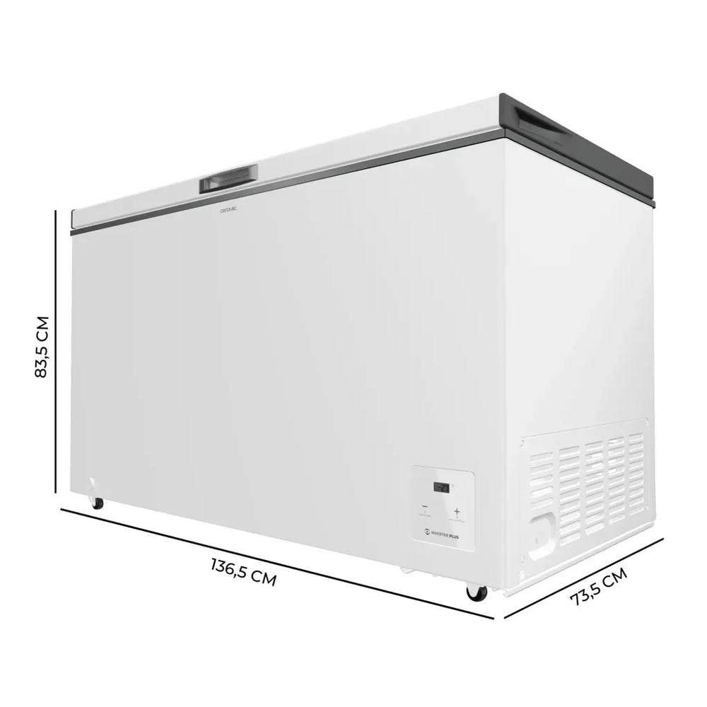 Congelador Horizontal 400L Blanco con Inverter Plus y Fast Freezing de Cecotec