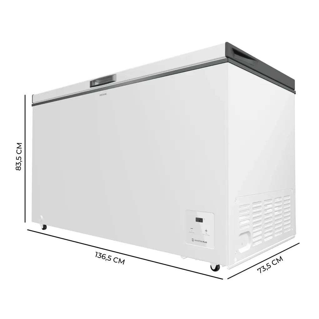 Congelador Horizontal 400L Blanco con Inverter Plus y Fast Freezing de Cecotec
