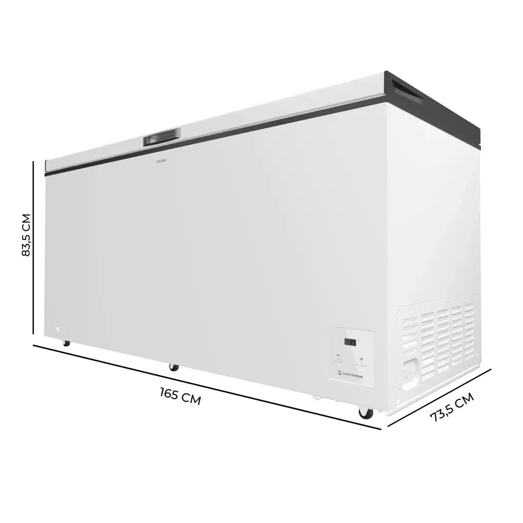 Congelador Horizontal 500L Blanco con Inverter Plus y Fast Freezing de Cecotec