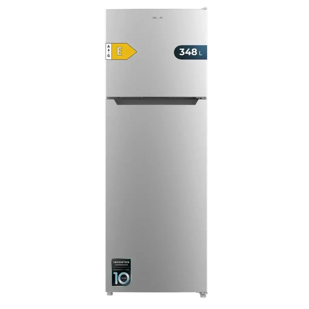 Frigorífico Inoxidable 348L No Frost con Motor Inverter y Eficiencia Energética E de Cecotec