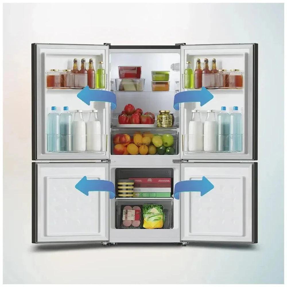 Frigorífico Combi Negro 205L con Fast Freezing y Puerta Reversible de Cecotec