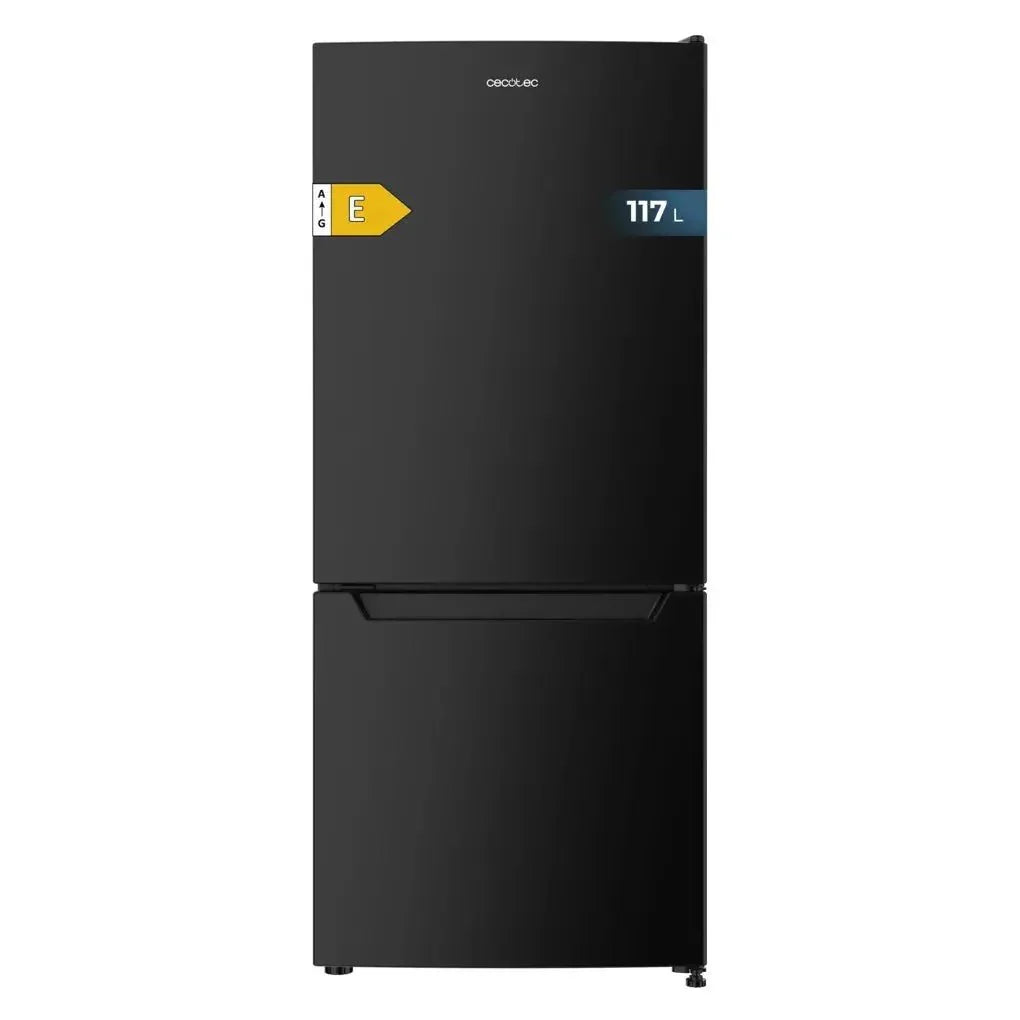 Frigorífico Combi Negro 205L con Fast Freezing y Puerta Reversible de Cecotec
