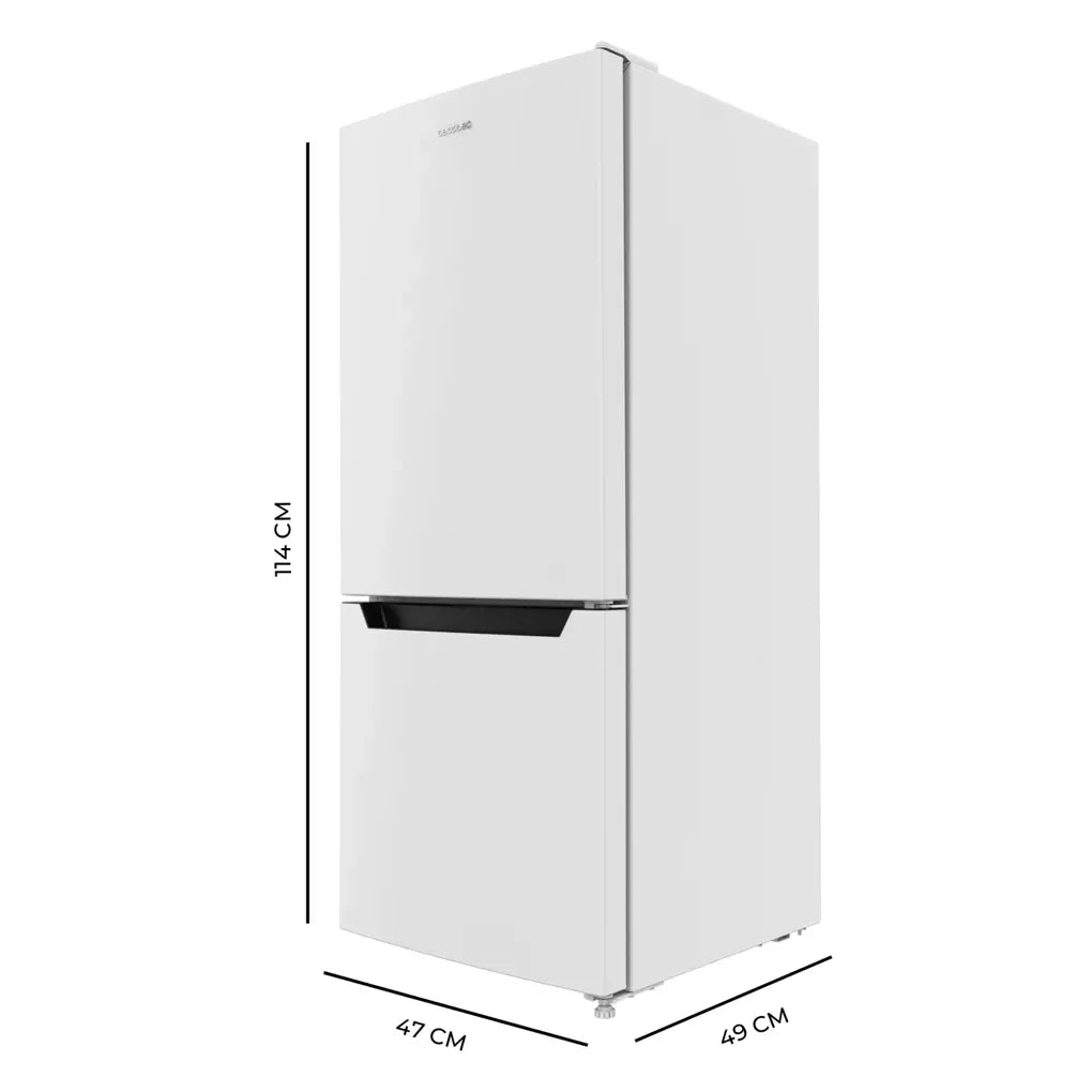 Frigorífico Combi Compacto 205L Blanco con Fast Cooling y Puerta Reversible de Cecotec