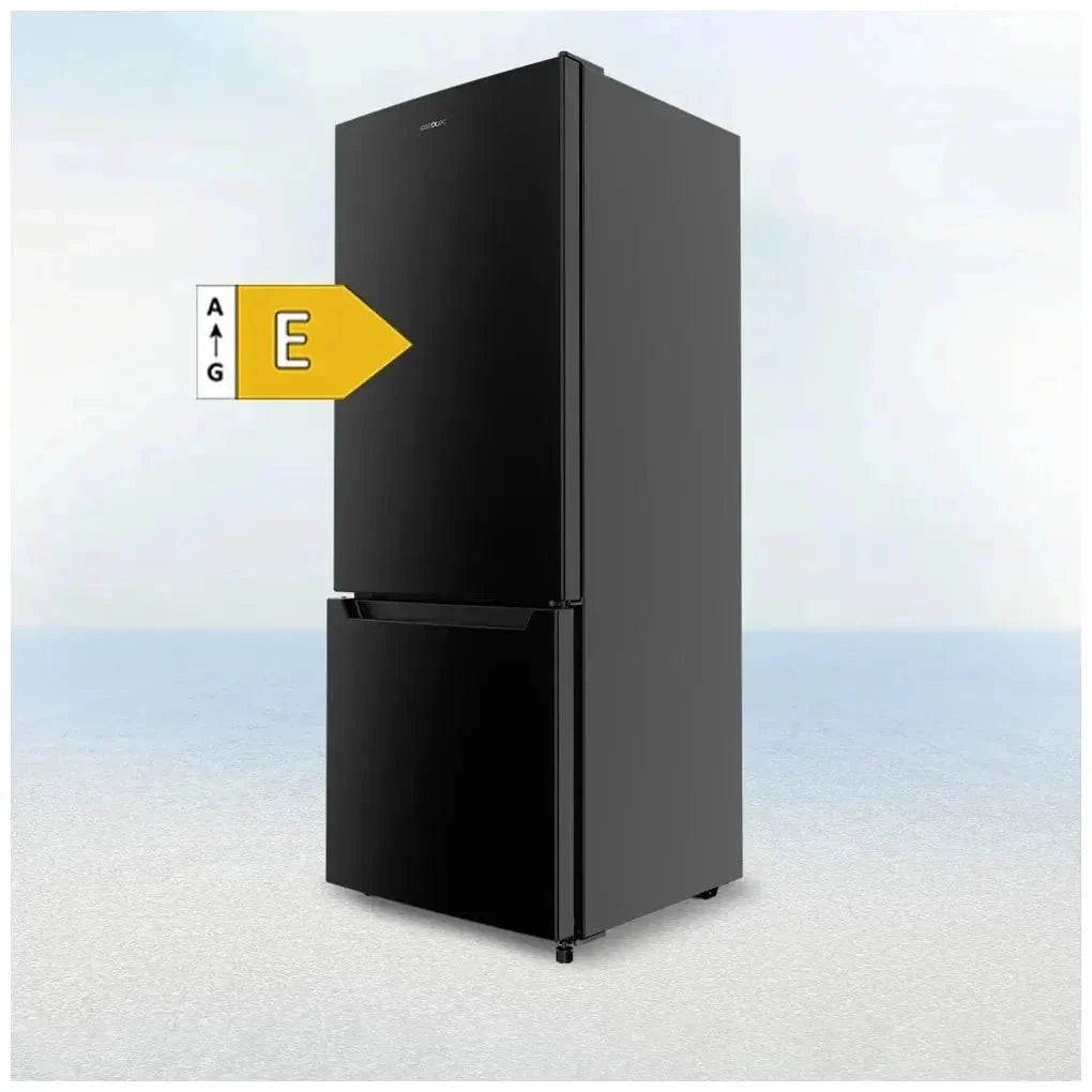 Frigorífico Combi Negro 205L con Fast Cooling y Clase Energética E de Cecotec