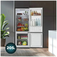 Frigorífico Combi Negro 205L con Fast Cooling y Clase Energética E de Cecotec