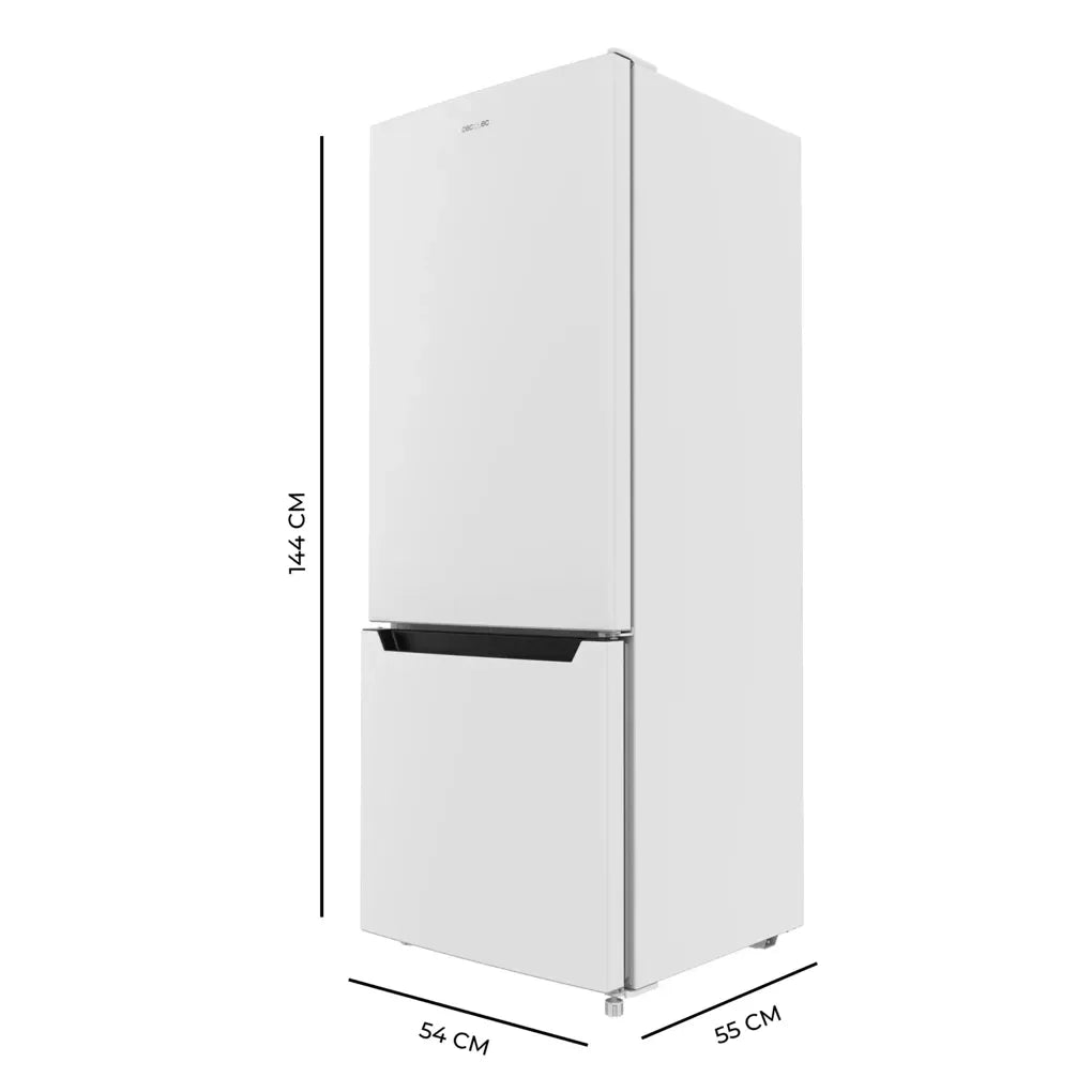 Frigorífico Combi Bolero 205L Blanco: Eficiencia Energética y Fast Cooling de Cecotec