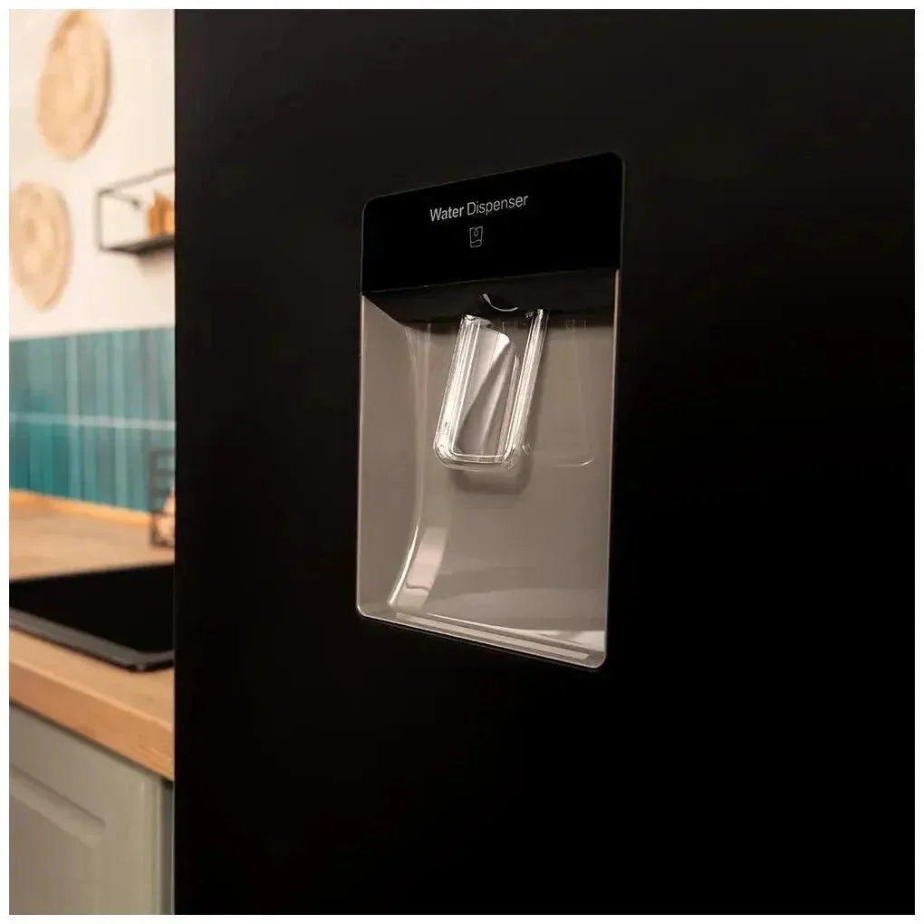 Frigorífico Combi Negro 250L, Inverter, No Frost, Clase D, Dispensador Agua de Cecotec