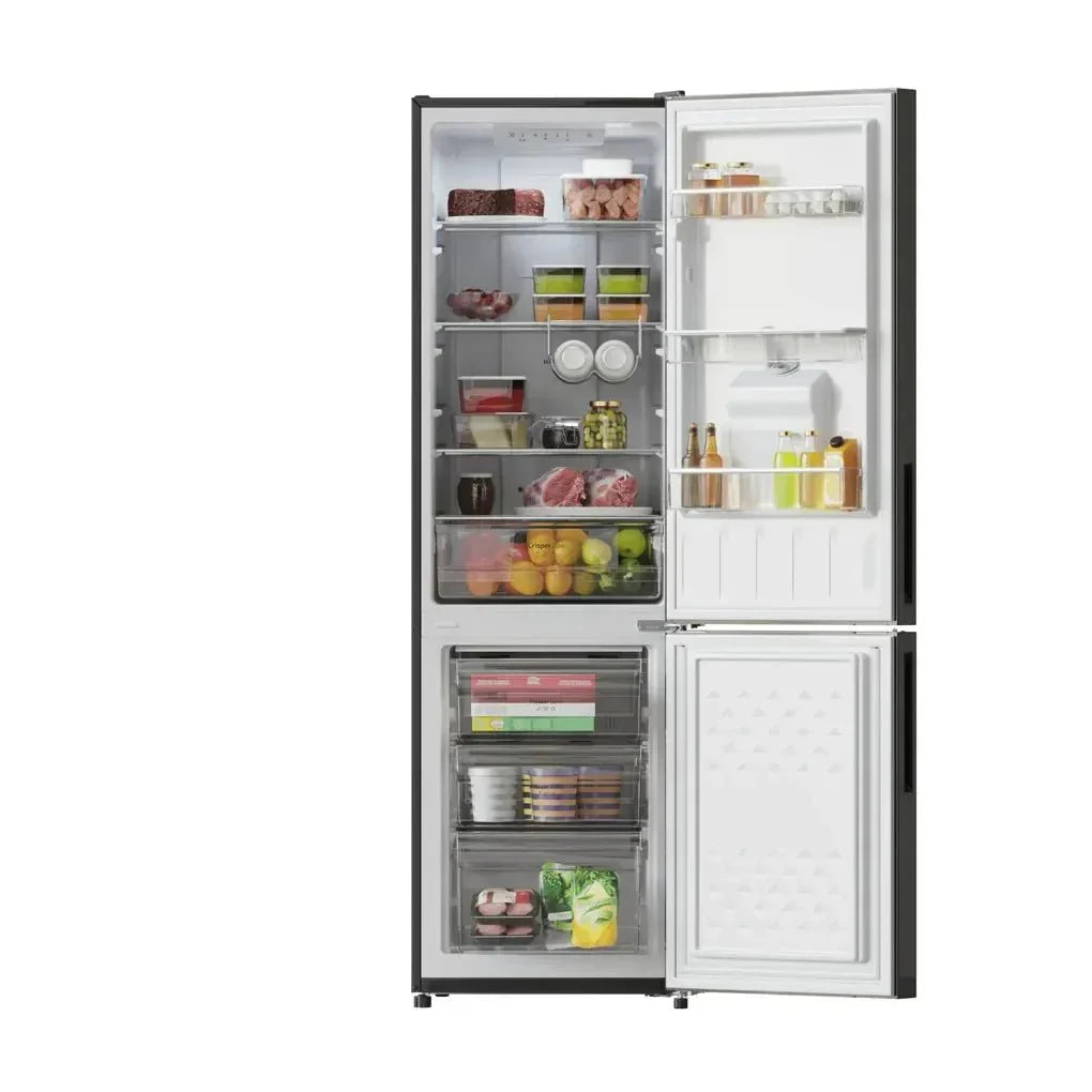 Frigorífico Combi Negro 250L, Inverter, No Frost, Clase D, Dispensador Agua de Cecotec
