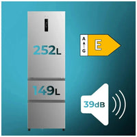 Frigorífico Inoxidable 400L con Tecnología NoFrost y Compresor Inverter Eficiente de Cecotec