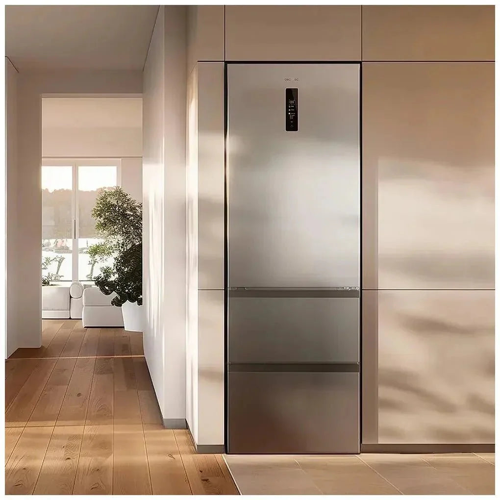 Frigorífico Inoxidable 400L con Tecnología NoFrost y Compresor Inverter Eficiente de Cecotec
