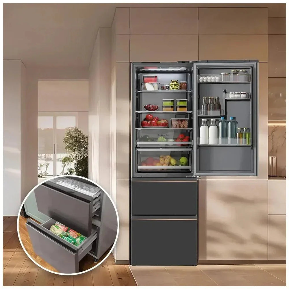Frigorífico 400L Grey Glass E: Eficiencia, Estilo y Tecnología Avanzada de Cecotec
