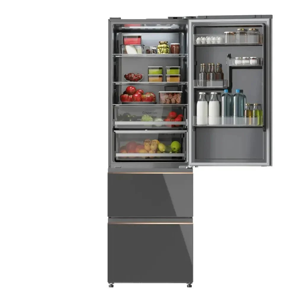 Frigorífico 400L Grey Glass E: Eficiencia, Estilo y Tecnología Avanzada de Cecotec
