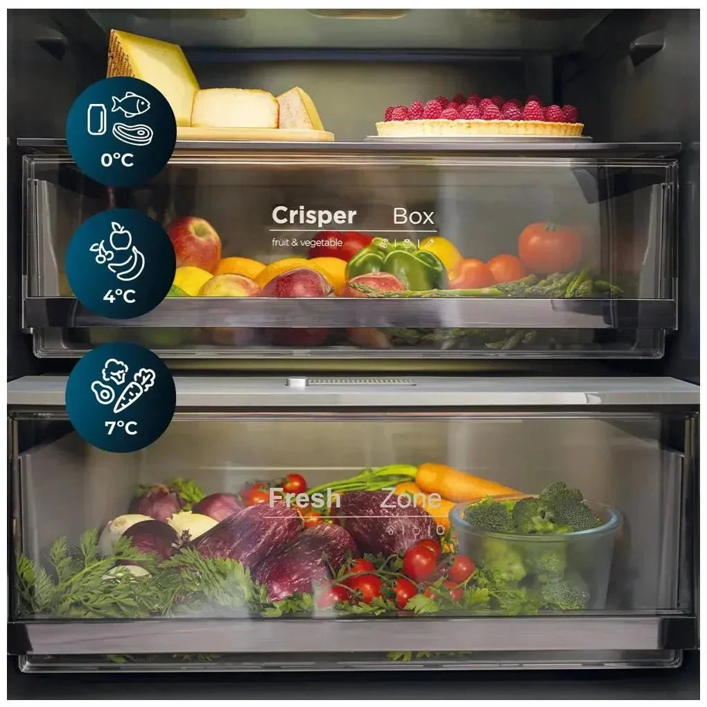 Frigorífico 400L Black Glass E: Elegancia y Eficiencia en tu Cocina Moderna de Cecotec