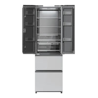Frigorífico French Door 4 Puertas, 400L, NoFrost, Cristal Blanco, Clase E de Cecotec