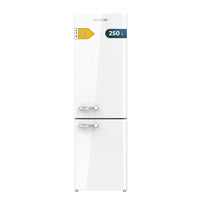 Frigorífico Combi Retro 250L No Frost, Clase E, Multi Air Flow y Fast Cooling de Cecotec