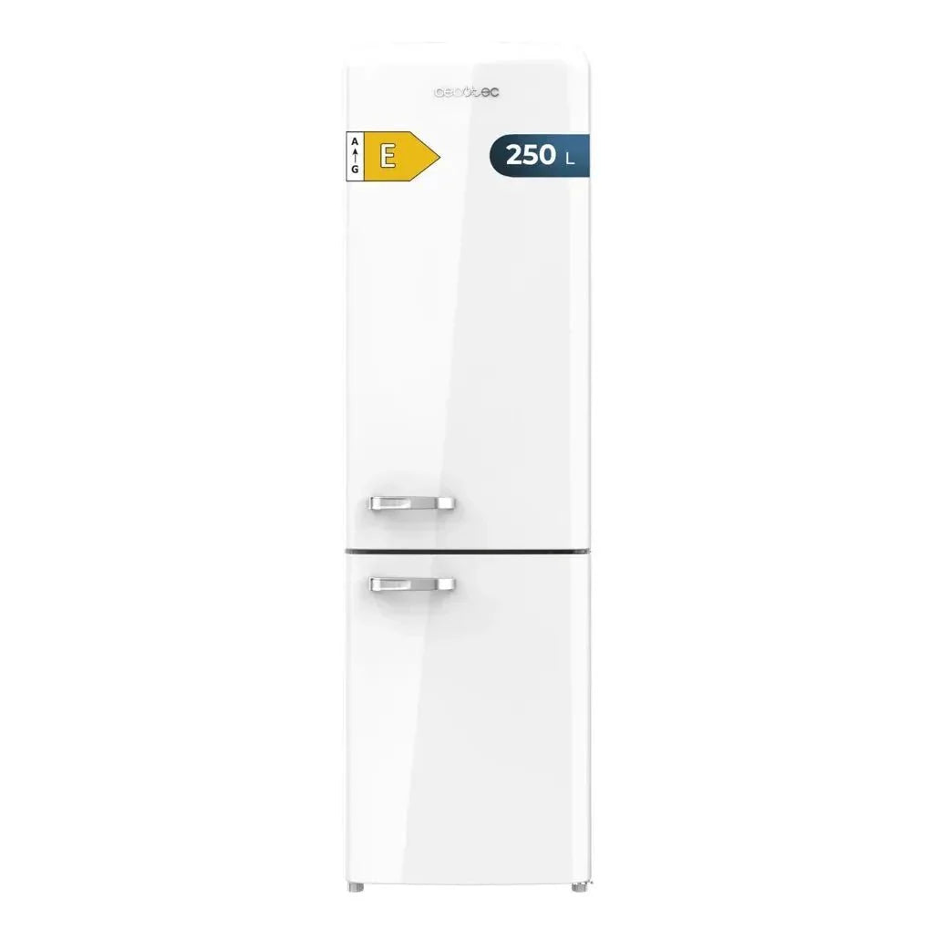 Frigorífico Combi Retro 250L No Frost, Clase E, Multi Air Flow y Fast Cooling de Cecotec