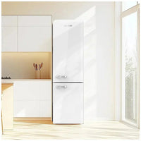 Frigorífico Combi Retro 250L No Frost, Clase E, Multi Air Flow y Fast Cooling de Cecotec