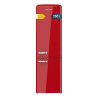Frigorífico Combi Retro 250L No Frost, Clase E, Multi Air Flow, Fast Cooling de Cecotec