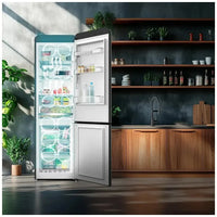 Frigorífico Combi Retro Negro 250L No Frost con Multi Air Flow y Fast Cooling de Cecotec