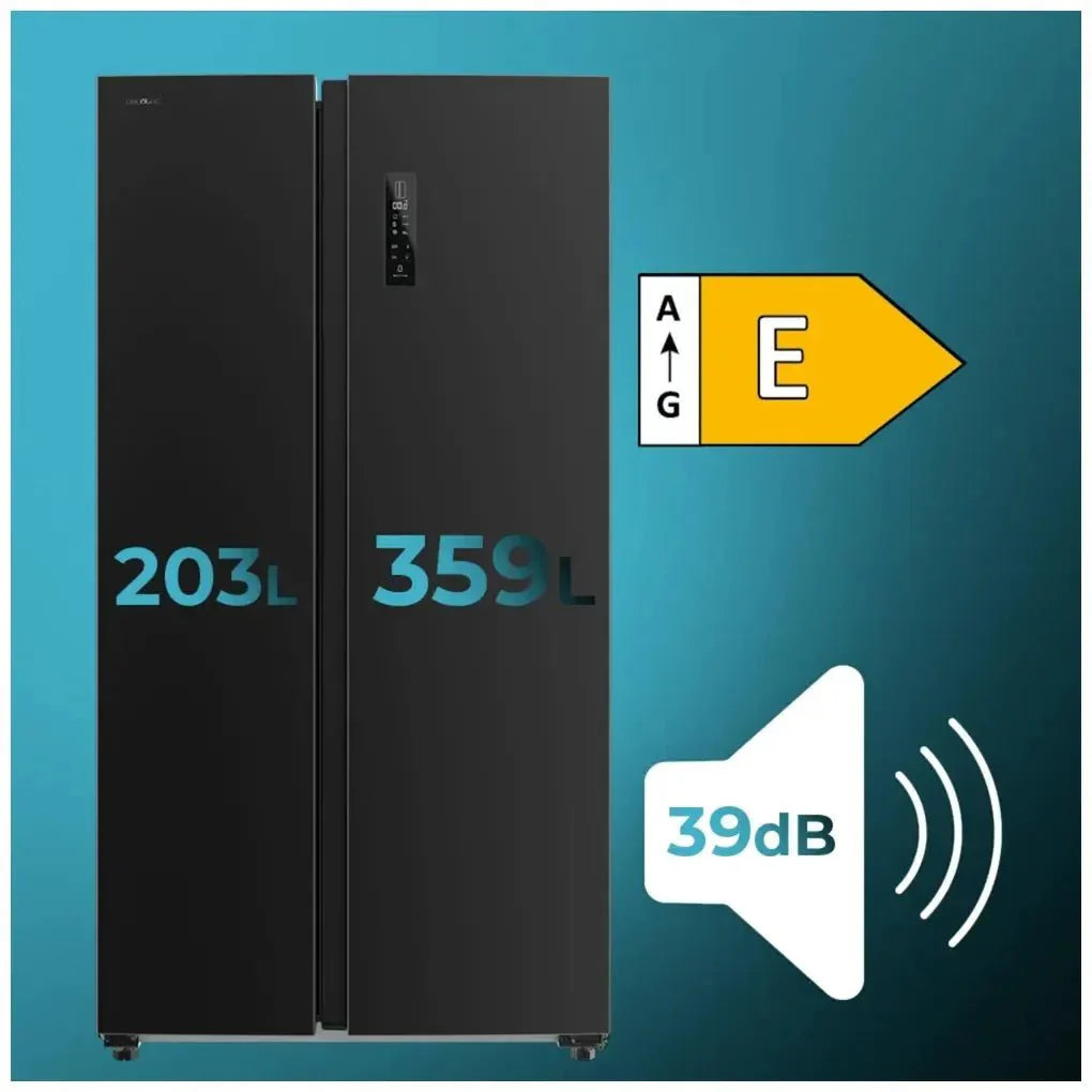 Frigorífico Americano Side by Side Inoxidable con 562L y Tecnología Avanzada de Cecotec
