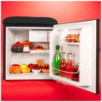 Mini Frigorífico Retro 45L Negro con Icebox y Eficiencia Energética Clase E de Cecotec