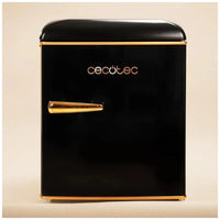 Mini Frigorífico Retro 45L Negro con Icebox y Eficiencia Energética Clase E de Cecotec