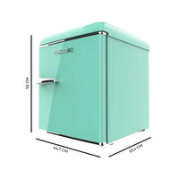 Mini Frigorífico Retro Verde 45L con Icebox y Clase Energética E de Cecotec
