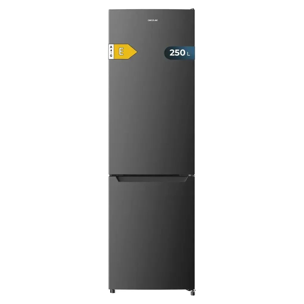 Frigorífico Combi Inox Oscuro 250L: Eficiencia Total No Frost y Multi Air Flow de Cecotec