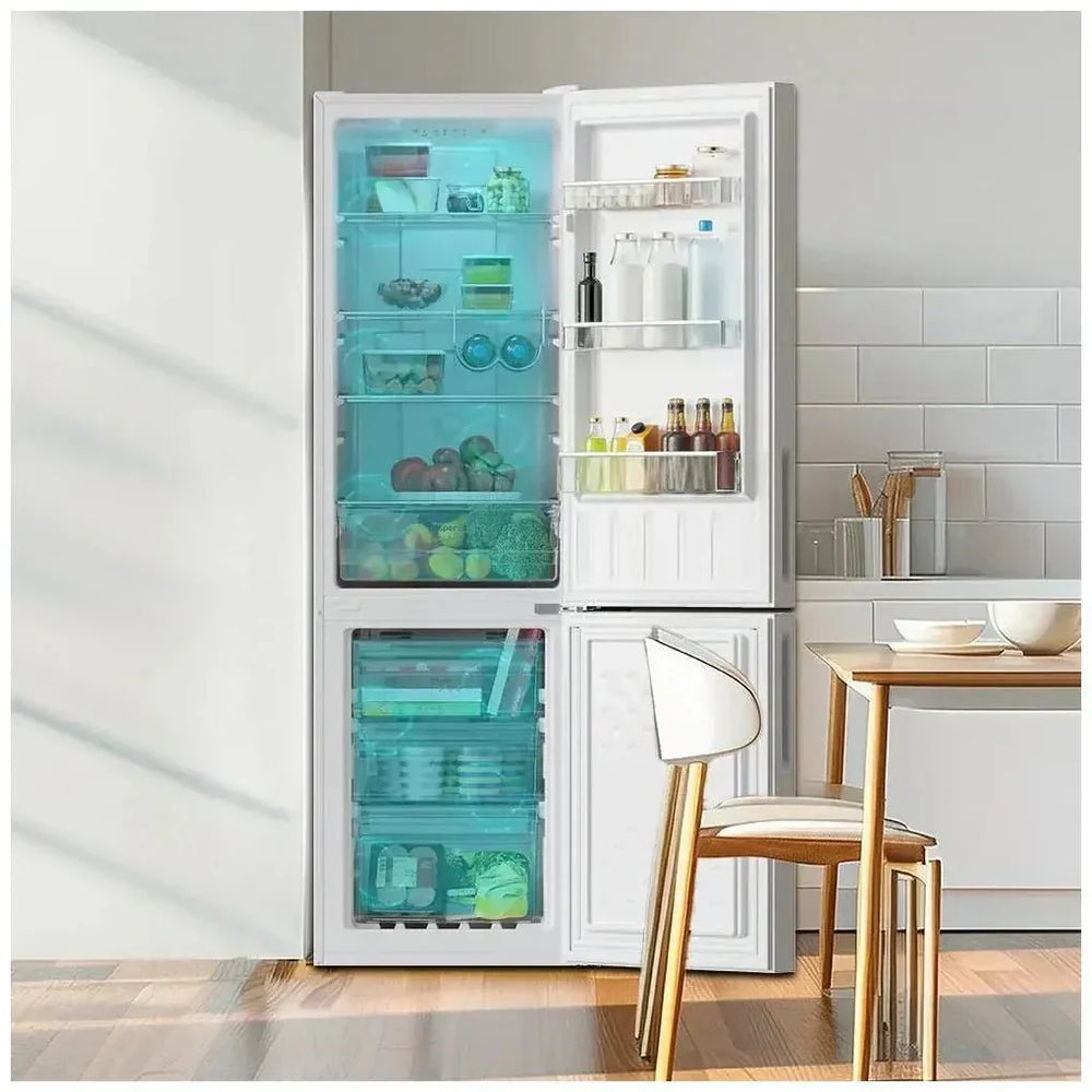 Frigorífico Combi 250L Blanco Cristal con No Frost y Multi Air Flow de Cecotec